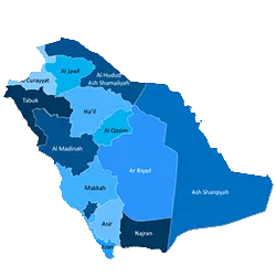 saudi map